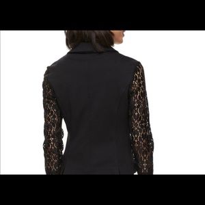 Black blazer with lace sleeve, NWT